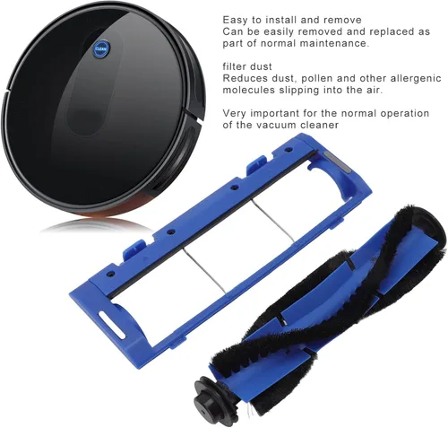 Vista 2 de TOPINCN Rodillo de cepillo principal de repuesto para aspiradora robot Bagotte BG600, piezas de accesorios de cepillo principal y protector
