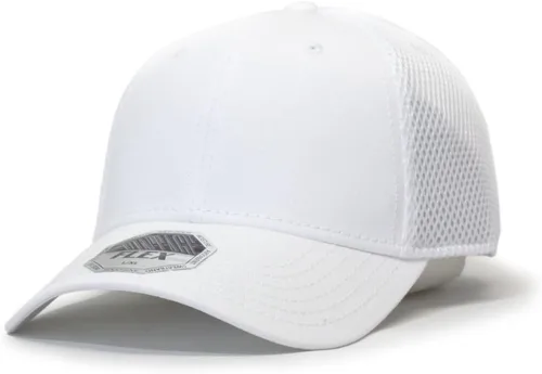 Vista 8 de The Vintage Year Algodón con malla de aire de poliéster elástico Back Flex Six Panel Gorra de béisbol A-flex Granate