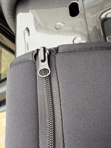 Vista 3 de Cubierta de barra enrollable de neopreno compatible con Jeep Wrangler JK 2007-2018 de 2 puertas, color negro