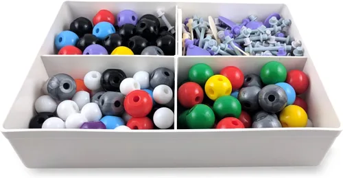 Vista 3 de Conjunto de estudiante de química orgánica molecular modelo – configuraciones y orbitales
