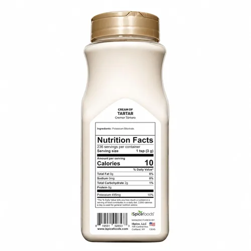 Vista 2 de iSpice Tarro a granel Cream of Tartar en polvo - 25 oz