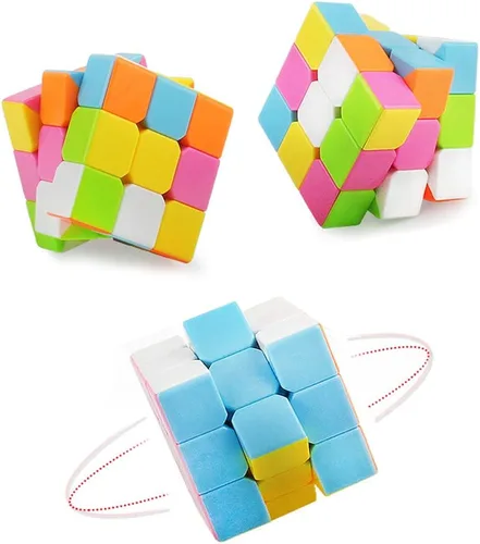 Vista 5 de Cubo de velocidad 3x3 Cubo mágico 3x3x3 (2.205 in) rompecabezas educativos juguetes para niños y adultos