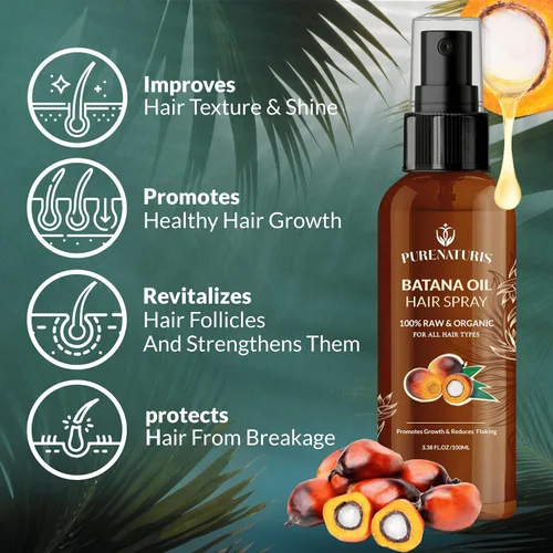 Vista 6 de Kit Completo de Crecimiento Capilar 100% Natural Crudo Orgánico de Aceite de Batana Sin Sulfatos, Sistema Anti-Caída y Reparador – Champú
