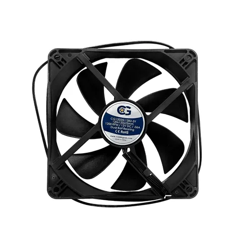 Vista 7 de Coolerguys Rodamiento de bolas 12v 3pin ventilador (alta velocidad, 3.150x0.984 in)