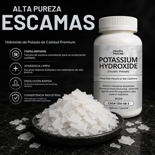 Vista 6 de Hidróxido de potasio (potasa cáustica) (KOH) - Química