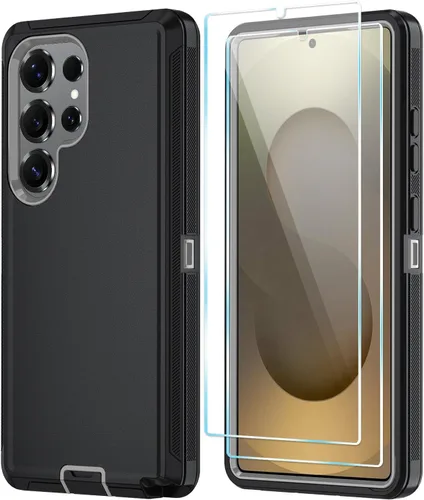 Vista 42 de ONOLA Funda compatible con Samsung Galaxy S24 Ultra con protector de pantalla HD, resistente a los golpes y a las caídas, funda de 3 capas