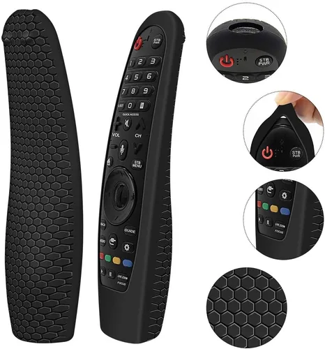 Vista 3 de Funda protectora de silicona para LG MR20GA MR19BA MR18BA MR650A MR600 Control remoto, funda antideslizante para LG AKB75855501 Magic Remote Skin
