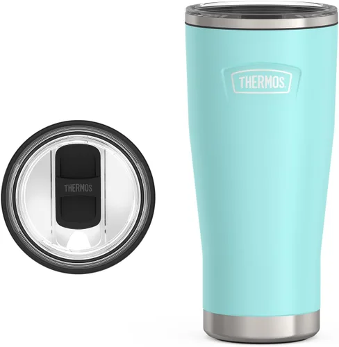 Vista 13 de THERMOS ICON SERIES, vaso de acero inoxidable con cierre deslizante, 18 onzas, carmesí