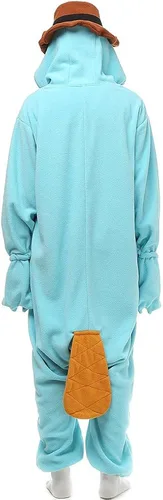 Vista 5 de Wishliker Unisex Adults Halloween Costumes Onesie Animal Outfit Sleepwear Pink Pig