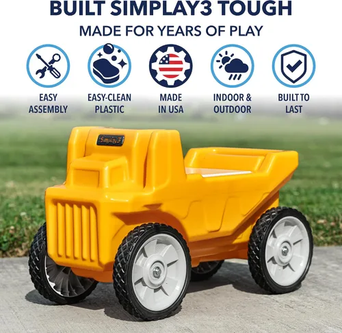 Vista 5 de Simplay3 Rugged Rider - Camión volquete para niños de 1.5 a 5 años