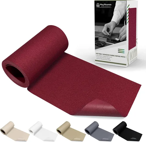 Vista 49 de KING MOUNTAIN Parche de lona para planchar, 3 x 60 pulgadas, parche de reparación de tela 100% algodón impermeable, utilizado para varios sofás