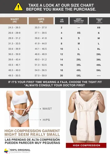 Vista 3 de Sonryse Faja Colombianas Post Surgery Compression Garment Reductoras y Moldeadoras for Women
