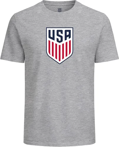 Vista 4 de Icon Sports Camiseta de algodón con licencia oficial de la Federación de Fútbol de Estados Unidos, unisex