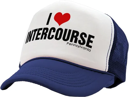Vista 3 de The Goozler - I Heart Intercourse Pennsylvania pa Joke - Gorra de camionero estilo retro vintage