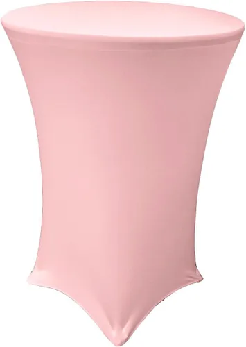 Vista 18 de LA Linen Mantel elástico ajustable de elastano para cóctel, 36 pulgadas, color negro