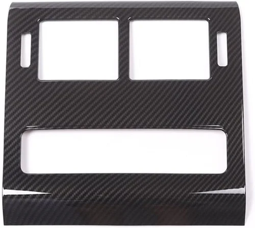 Vista 5 de Para Range Rover Sport 2014-2018, cubierta de ventilación de aire acondicionado de fila trasera de plástico ABS estilo fibra de carbono