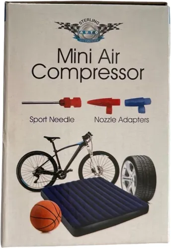 Vista 3 de Mini compresor de aire, 300 PSI, 12V, Artículo # GE001, para neumáticos e inflables