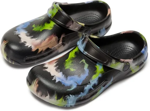 Vista 7 de Zapatos de chef antideslizantes para hombre, zuecos de trabajo de enfermería impermeables para cocina, zapatos para trabajar en restaurante de hombre