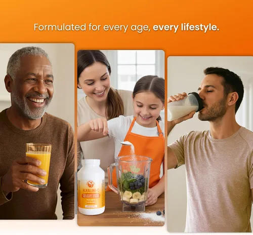 Vista 6 de Polvo de vitamina C alcalini-C, potente polvo de vitamina C de L-ascorbato natural, sin maíz sin OMG, vitamina C tamponada para una mayor absorción