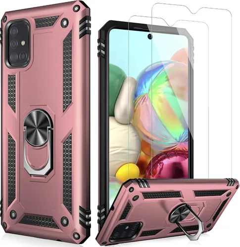 Vista 37 de LUMARKE Funda para Galaxy A51 4G con Protector de Pantalla, Pasa Prueba de Caída de 16 pies de Grado Militar, Cubierta Protectora para Teléfono
