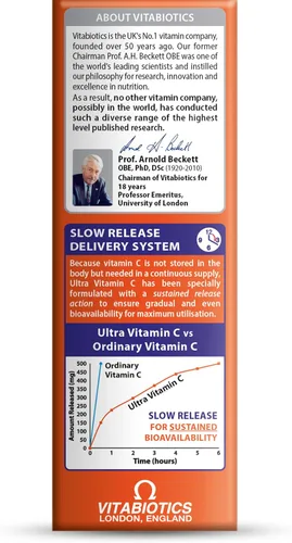 Vista 6 de Vitabiotics - Ultra Vitamina C - 60 Tabletas