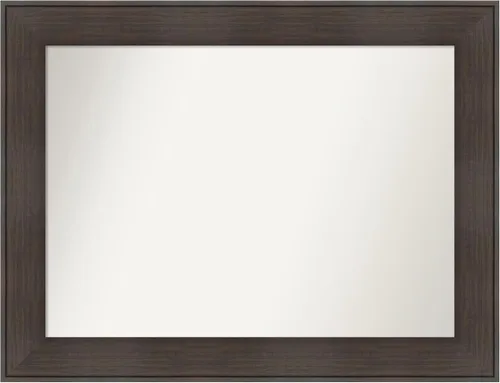 Vista 72 de Amanti Art Espejo personalizado, espejo de baño de veta de madera rústica William, espejo de pared o espejo de tocador de baño sobre el fregadero