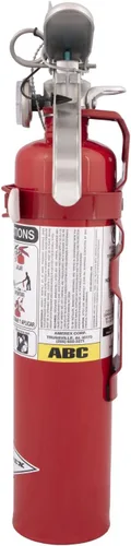 Vista 2 de Amerex Extintor químico seco B417T de 2.5 libras ABC con soporte de pared