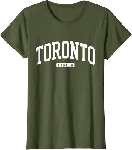 Vista 90 de Camiseta estilo universitario de Toronto Canada, Negro