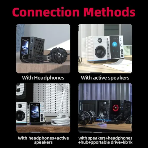 Vista 6 de FiiO Reproductor de streaming de escritorio R7 y DAC/Amp