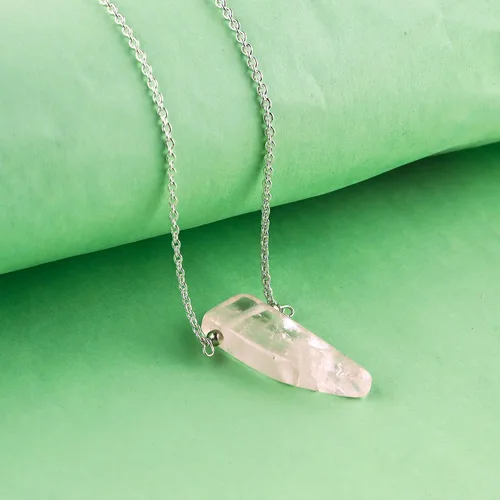 Vista 8 de Gemstone Raw Slice Necklace
