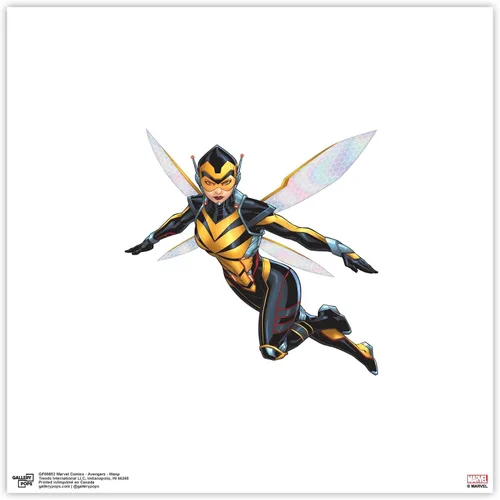 Vista 10 de Trends International Gallery Pops Marvel Comics Avengers - Póster de pared de avispa, 12 x 12 pulgadas, versión enmarcada en negro