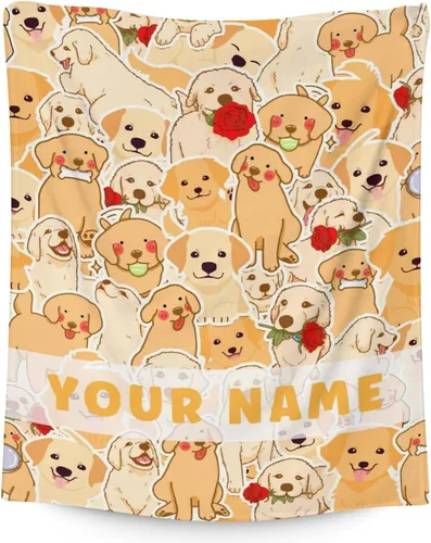 Vista 12 de Golden Retriever - Manta de regalo – 30 x 40 pulgadas, bonita manta de perro para amantes de los perros, niños, niños y niñas, mantas suaves