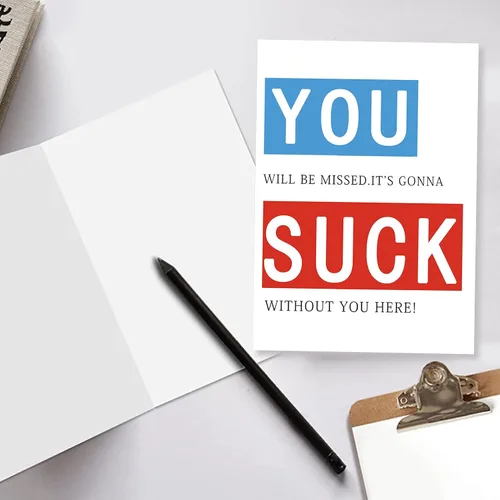 Vista 3 de BENNLOOS Tarjeta de Definición de Despedida con Sarcasmo para Mejor Amigo del Trabajo, Regalos de Despedida Groseros para Compañeros de Trabajo