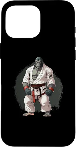 Vista 19 de iPhone 16 Gorilla In Judo Uniforme - Estuche japonés de artes marciales
