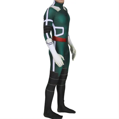 Vista 2 de Cosplay Life - Disfraz de My Hero Academia para Cosplay - Disfraz de animé Boku No Hero, traje de cuerpo entero con tela de licra para Cosplay