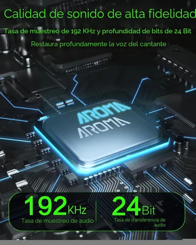 Vista 3 de Ulumac Aroma - Transmisor y receptor inalámbrico XLR, sistema de micrófono inalámbrico UHF profesional para transmisión estable, 7 canales, rango
