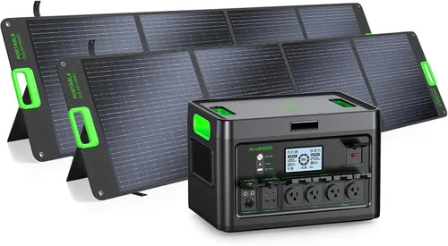 Vista 12 de Central eléctrica portátil de 2400W 1843Wh GRECELL generador solar al aire libre con 2400W (4800W pico) 4 salidas de CA, batería de respaldo
