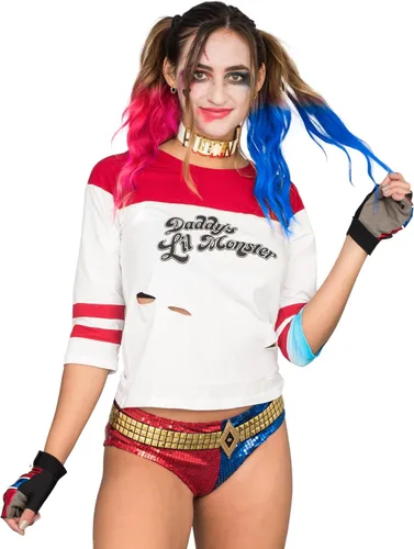 Vista 3 de DC Comics Camisa de manga 34 para mujer