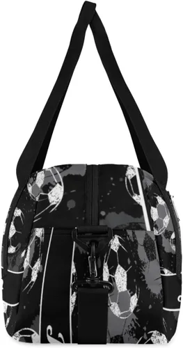 Vista 6 de Bolsa de lona personalizada para niños, bolsa de gimnasio deportiva personalizada para niños, bolsa de mano para el fin de semana para viajes, Ball 3