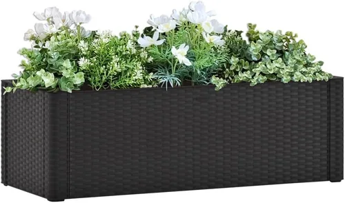 Vista 8 de Cama elevada de jardín con sistema de riego automático, maceta elevada, maceta elevada, caja de jardín, adecuada para uso en interiores y Moca