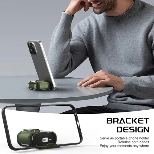 Vista 3 de Maxjoy Funda protectora para AirPods 4 2024, funda protectora para AirPods de 4ª generación con bloqueo automático, compatible con MagSafe, Verde