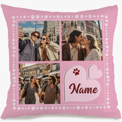 Vista 12 de Personalized One Image Pillow Case with Customized Text Designed for Bedroom or Sofa décor and Providing an Emotional Gift Experience for Loved Ones