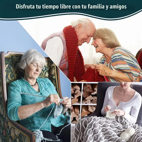 Vista 7 de KOKNIT Juego de 12 ganchos de ganchillo, mango ergonómico para manos artríticas, agujas de ganchillo cómodas y suaves, agujas de tejer extralargas