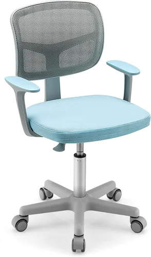 Vista 10 de GLACER - Silla de escritorio para niños, silla de estudio de malla ajustable con ruedas (morado) Swivel Ergonomic Computer Task Chair with Arms