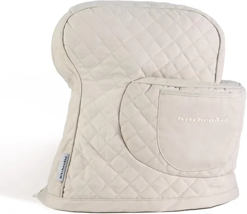 Vista 14 de KITCHENAID Funda ajustable para batidora de pie inclinable con bolsillo de almacenamiento, acolchada 100% algodón, 14.4 x 18 x 10 pulgadas