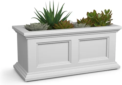 Vista 20 de Mayne Fairfield - Maceta con ventana de 2 pies, con riego automático, resistente a la intemperie para flores, diseño duradero