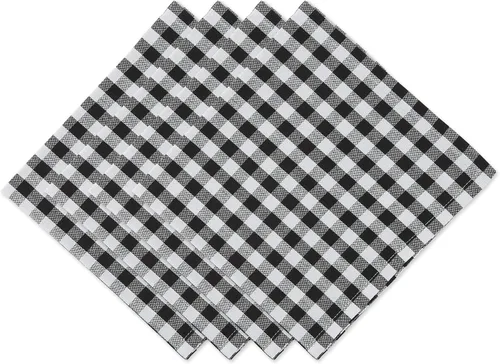 Vista 16 de DII Juego de servilletas de algodón lavable a máquina, básico diario, 20x20, rayas bajas, 6