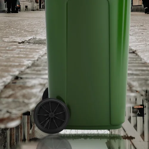 Vista 3 de Cabilock - Juego de ruedas de repuesto para cubo de basura, ruedas de goma de 7.48 pulgadas para accesorios de basura, fácil instalación para uso