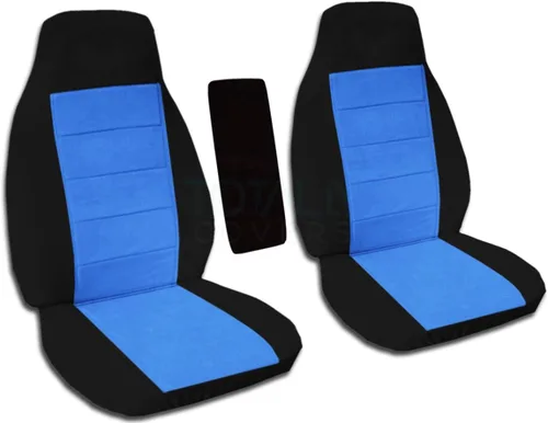 Vista 22 de Totally Covers Compatible con Ford Ranger 1998-2003/Mazda Serie B 1998-2000 de dos tonos con funda de reposabrazos central: negro y azul