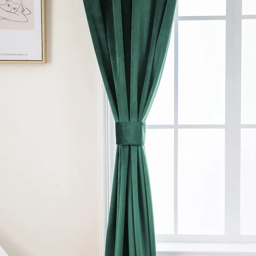 Vista 6 de Pleasant Boulevard - Cortinas de terciopelo para decoración interior de habitaciones y ventanas grandes, elegantes, estilo con ojales, 2 paneles